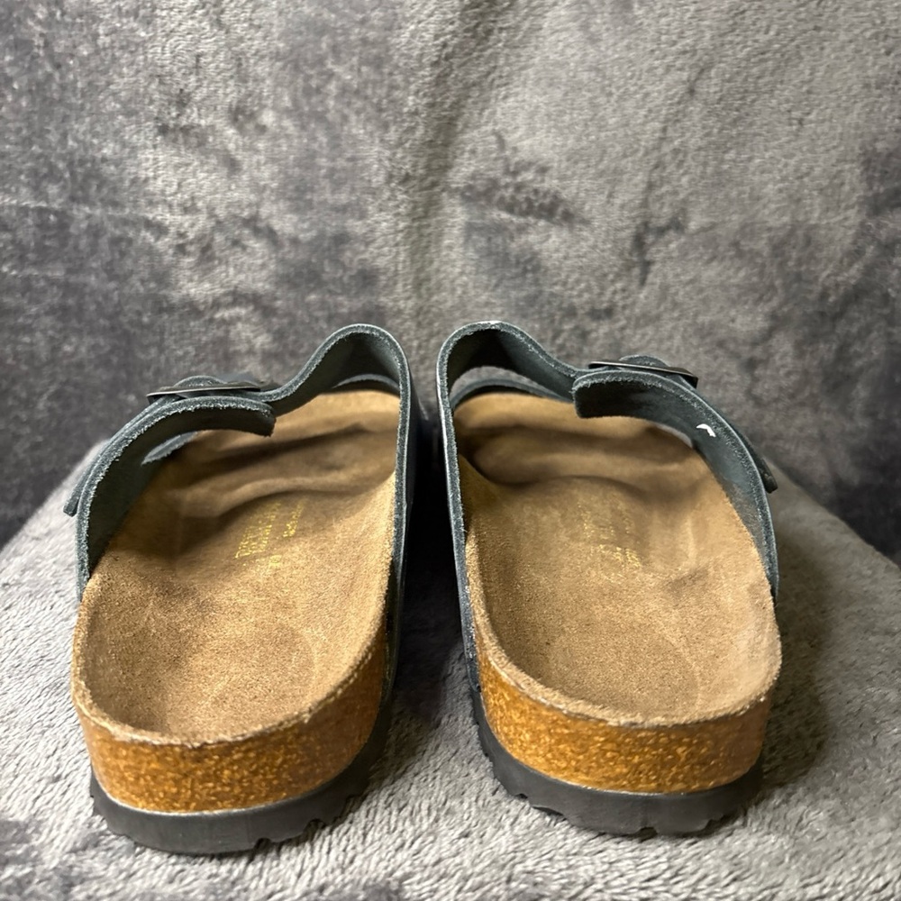 Birkenstock Arizona Leather insole Birko Flor upper unisex Silver Color 8/9 - Picture 4 of 9